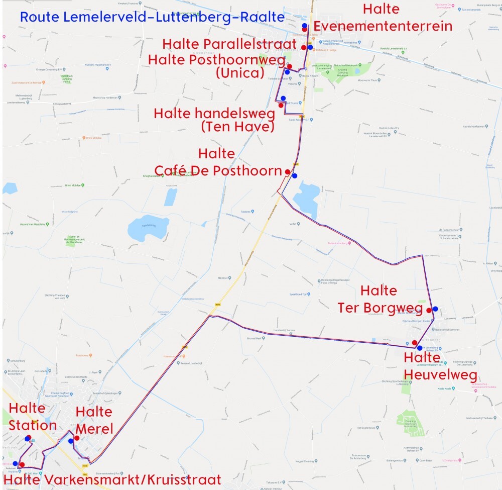 Lijn 518 - Dienstregeling vanaf 12 december 2021